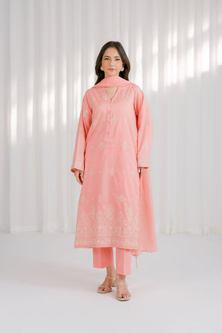 3 Piece Lawn Embroidered Suit (CS0118)