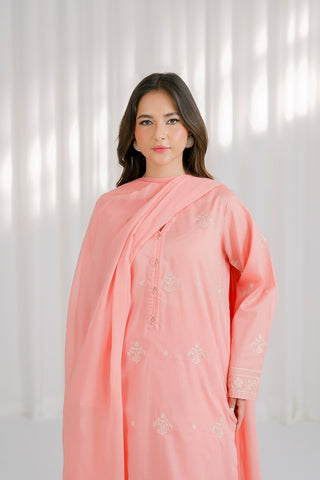 3 Piece Lawn Embroidered Suit (CS0118)