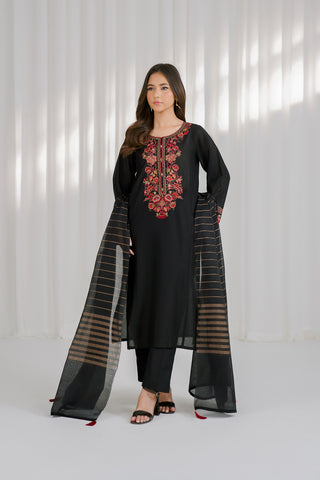 3 Piece Lawn Embroidered Suit (CS0124)