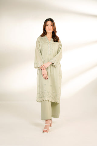 2 Piece Lawn Embroidered Suit (CS0129)