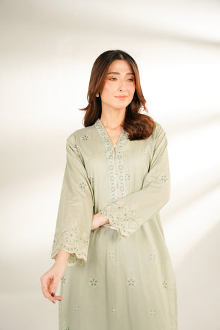 2 Piece Lawn Embroidered Suit (CS0129)
