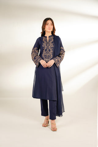 3 Piece Lawn Embroidered Suit (CS0130)