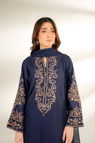 3 Piece Lawn Embroidered Suit (CS0130)