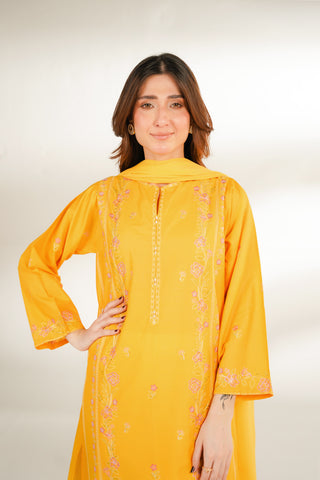2 Piece Lawn Embroidered Suit (CS0135)