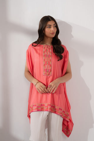 1 Piece Linen Viscose Embroidered (CS0178)