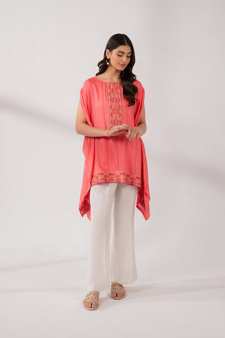 1 Piece Linen Viscose Embroidered (CS0178)