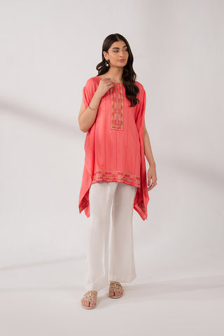 1 Piece Linen Viscose Embroidered (CS0178)