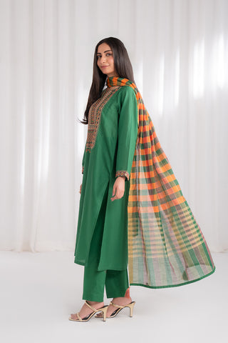 3 Piece Lawn Embroidered Suit (CS0187)