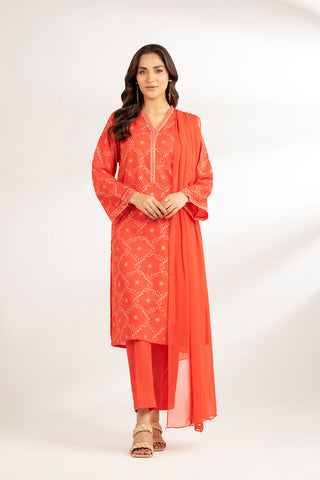 3 Piece Lawn Embroidered Suit (CS0188)