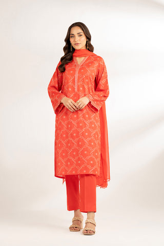 3 Piece Lawn Embroidered Suit (CS0188)