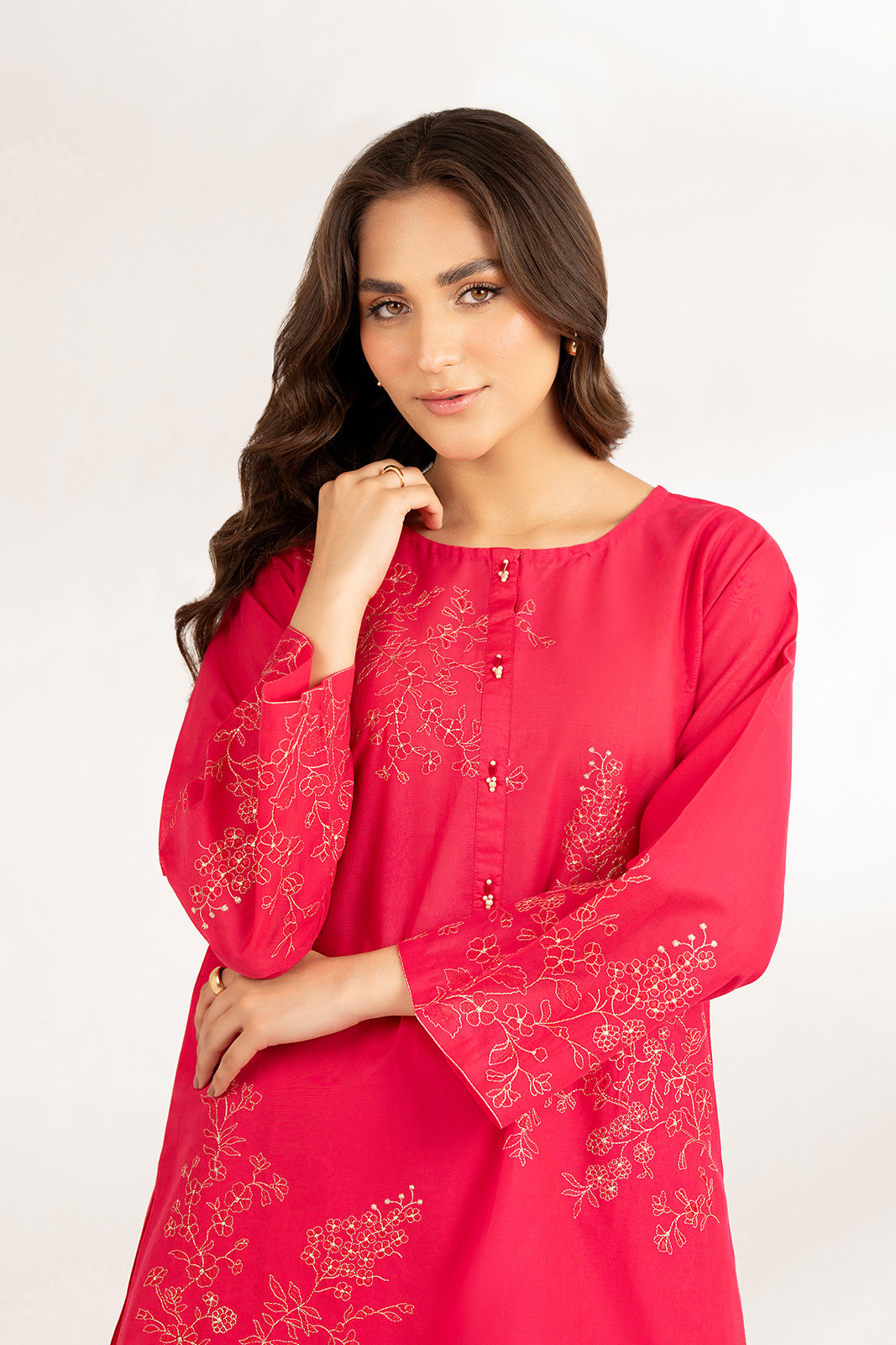 2 Piece Lawn Embroidered Suit (CS0192)