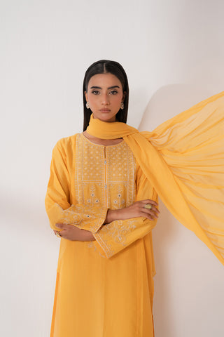 3 Piece Lawn Embroidered Suit (CS0215)