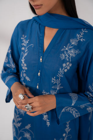 3 Piece Lawn Embroidered Suit (CS0217)