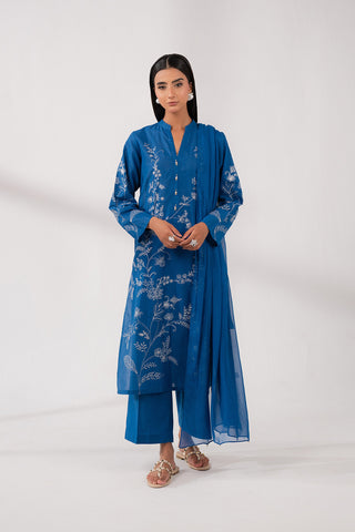 3 Piece Lawn Embroidered Suit (CS0217)