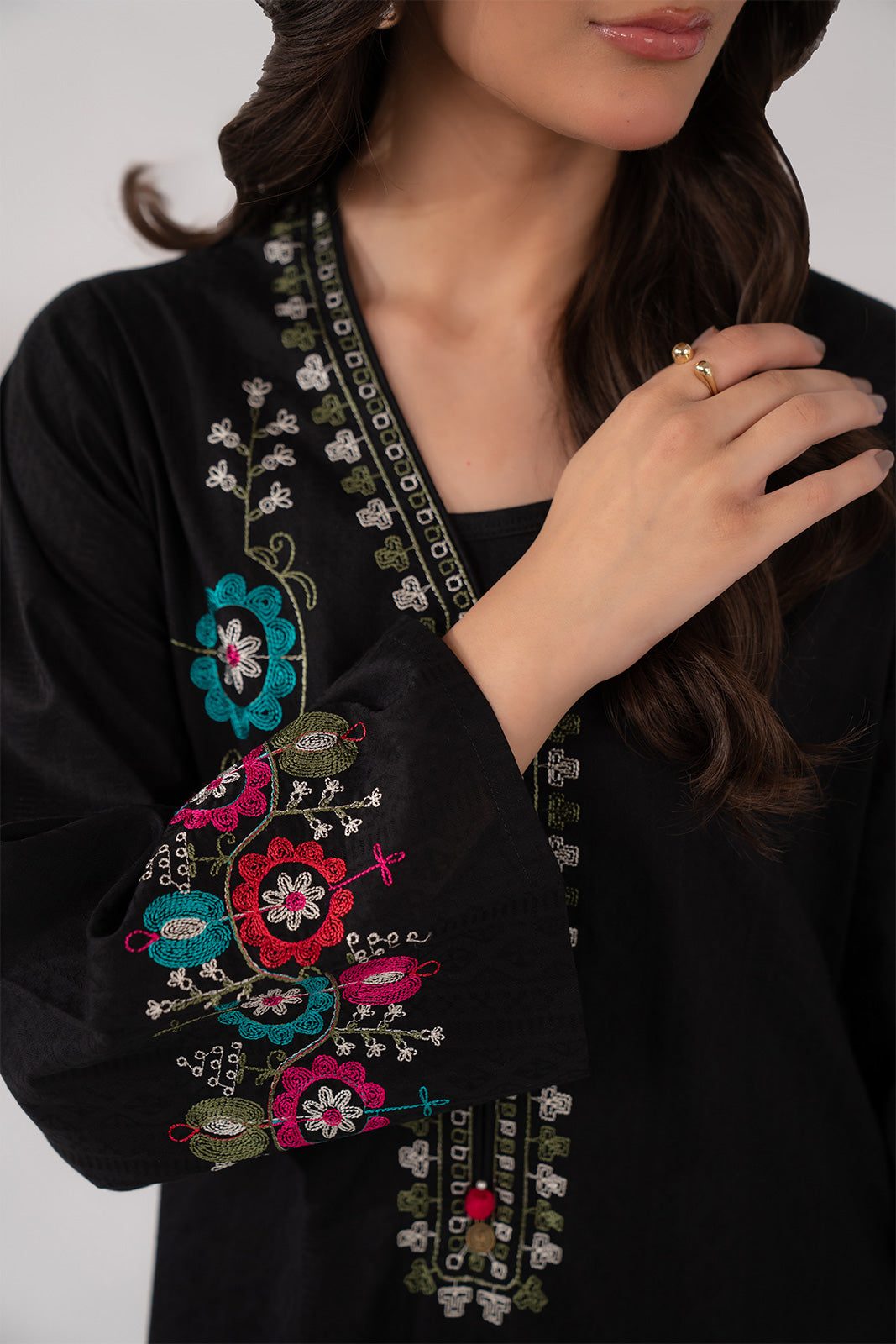 2 Piece Jacquard Embroidered Suit (CS0225)