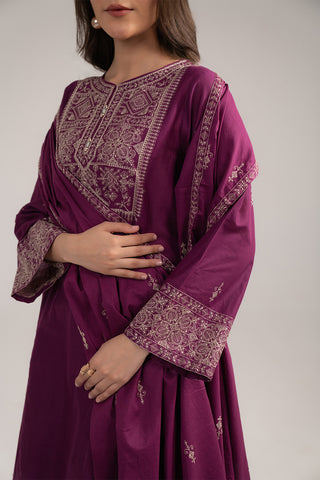 3 Piece Lawn Embroidered Suit (CS0228)