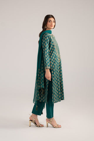 3 Piece Printed Lawn Embroidered Suit (CS0230)