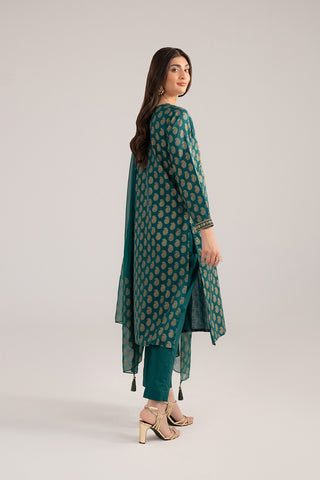 3 Piece Printed Lawn Embroidered Suit (CS0230)
