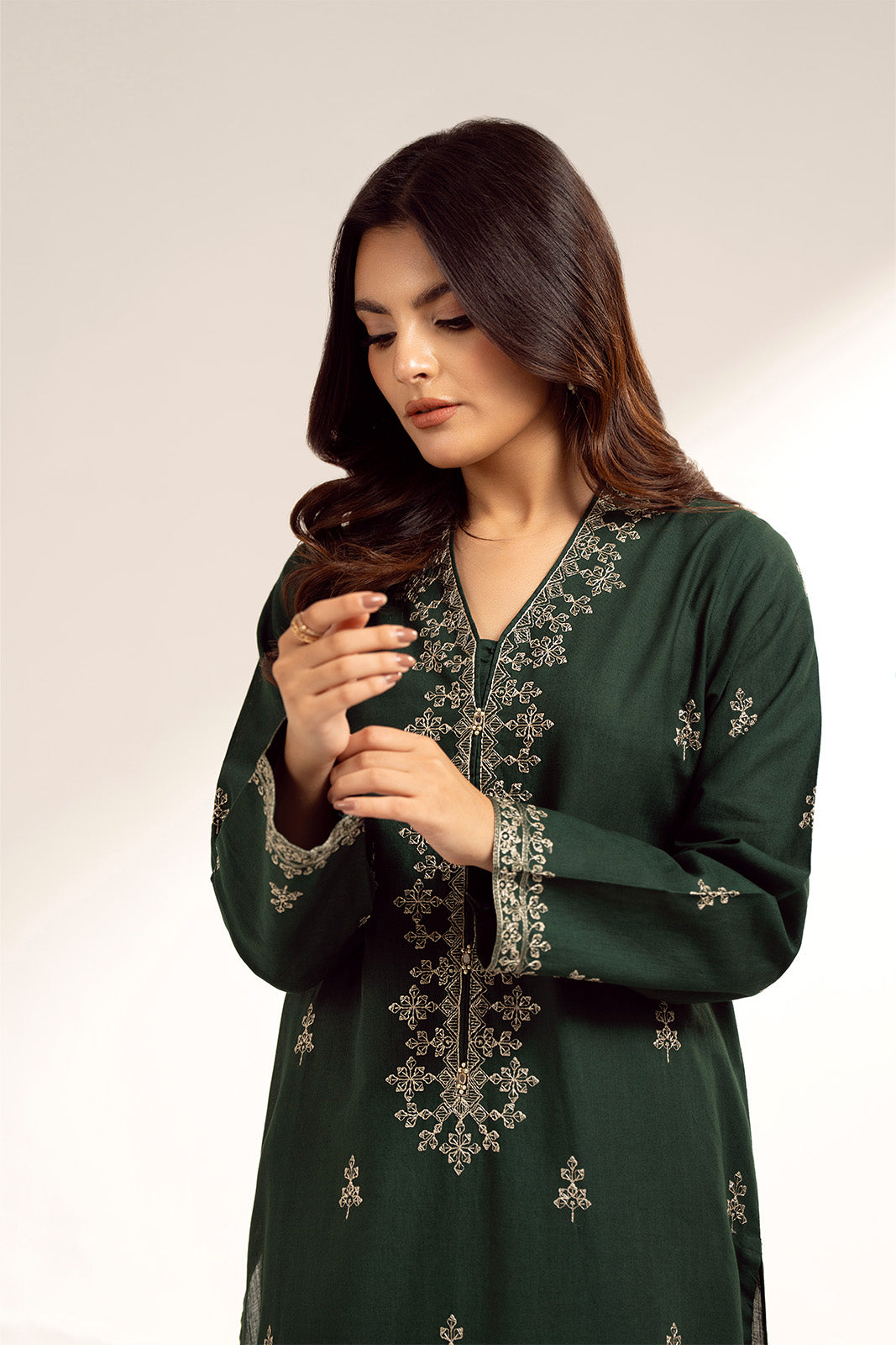2 Piece Slub Khaddar Embroidered (CS0250)