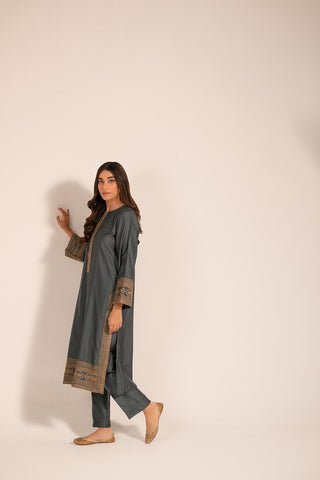 2 Piece Cotton Silk Embroidered (CS0252)