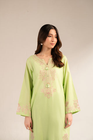 2 Piece Printed Lawn Embroidered Suit (CS0253)