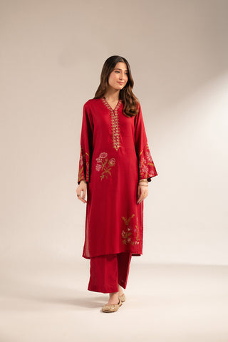 2 Piece Lawn Karandi Embroidered (CS0254)