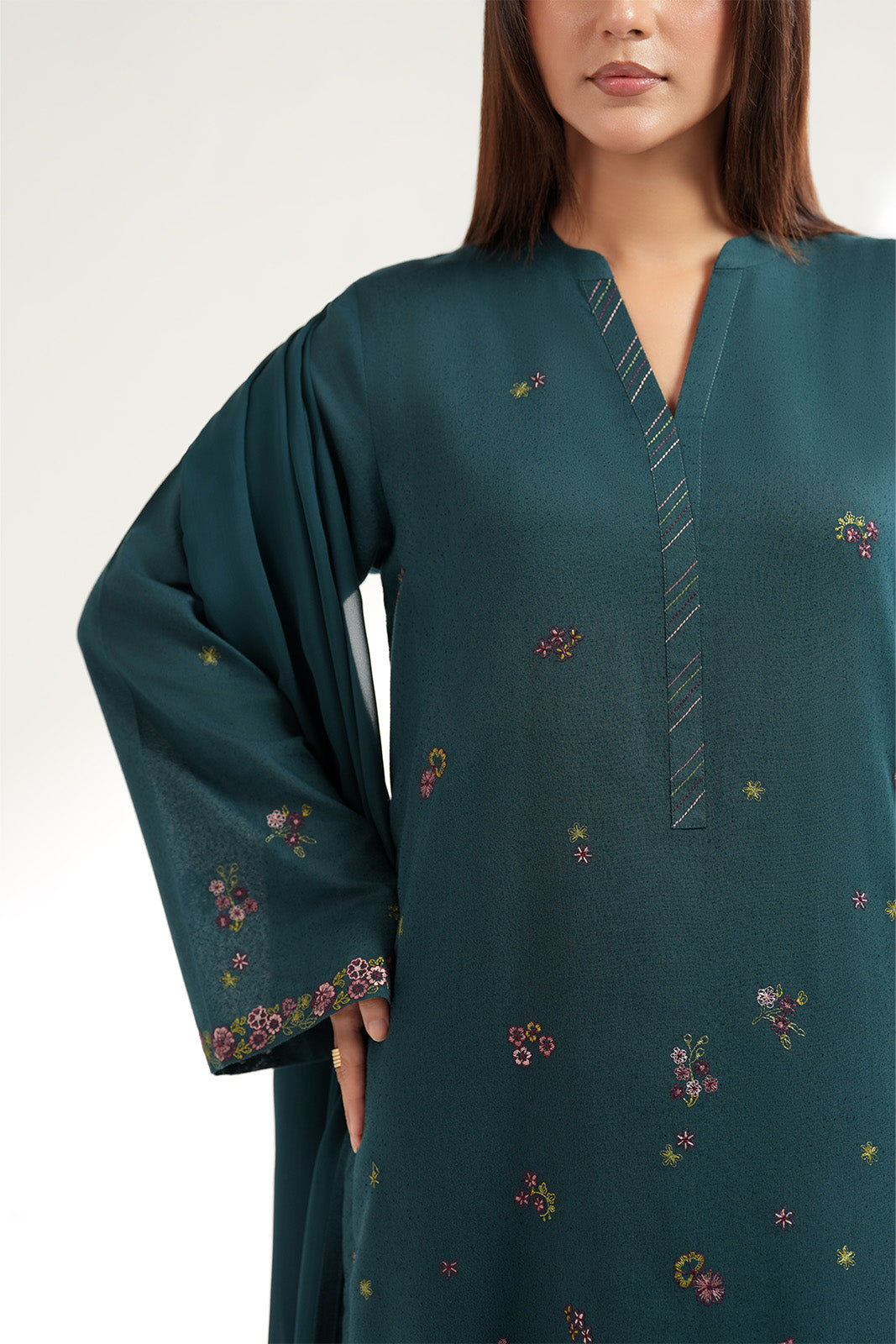 3 Piece Lawn Karandi Embroidered (CS0257)