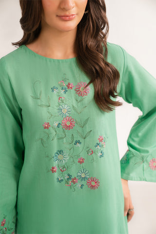 2 Piece Slub Khaddar Embroidered (CS0266)
