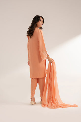 3 Piece Self Jacquard Embroidered (CS0267)
