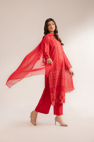 3 Piece Slub Khaddar Embroidered (CS0270)