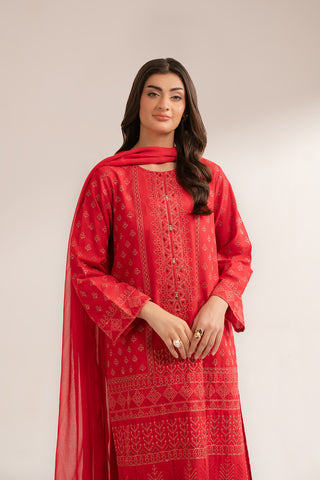 3 Piece Slub Khaddar Embroidered (CS0270)
