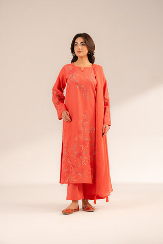 3 Piece Lawn Karandi Embroidered (CS0277)