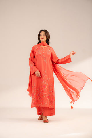 3 Piece Lawn Karandi Embroidered (CS0277)
