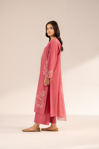 3 Piece Slub Khaddar Embroidered (CS0278)