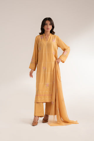 3 Piece Lawn Karandi Embroidered (CS0280)