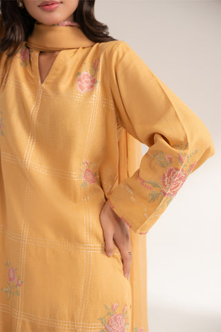 3 Piece Lawn Karandi Embroidered (CS0280)