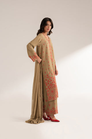 3 Piece Lawn Karandi Embroidered (CS0282)