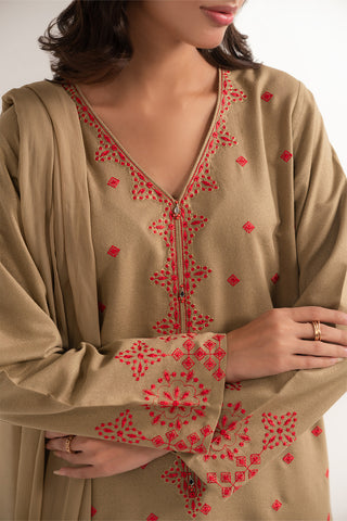3 Piece Lawn Karandi Embroidered (CS0282)