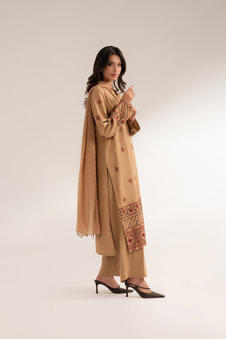 3 Piece Cotton Karandi Embroidered (CS0283)