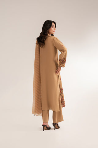 3 Piece Cotton Karandi Embroidered (CS0283)