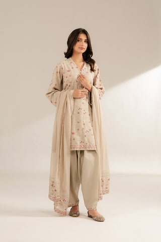 3 Piece Lawn Karandi Embroidered (CS0285)