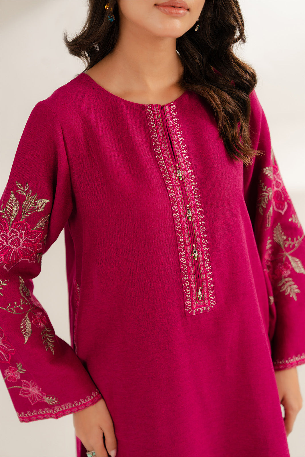 2 Piece Cotton Karandi Embroidered Suit (CS0290)