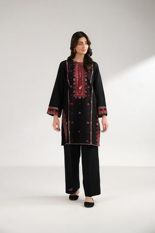 1 Piece Slub Khaddar Embroidered Shirts (CS0292)