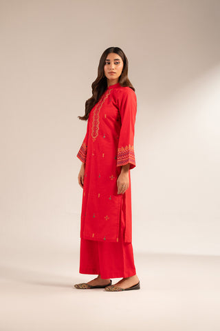 2 Piece Slub Khaddar Embroidered Suit (CS0293)