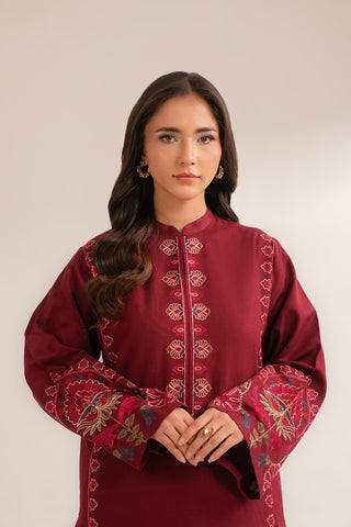 2 Piece Slub Khaddar Embroidered Suit (CS0295)