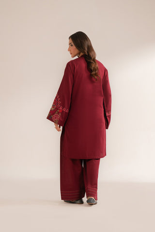 2 Piece Slub Khaddar Embroidered Suit (CS0295)