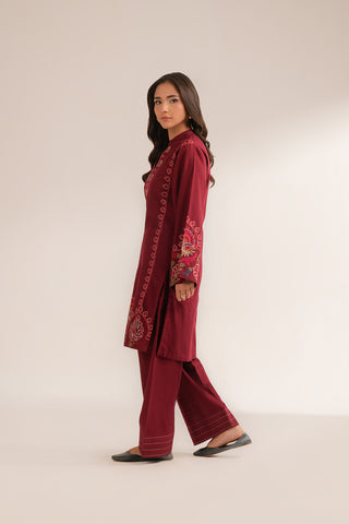 2 Piece Slub Khaddar Embroidered Suit (CS0295)