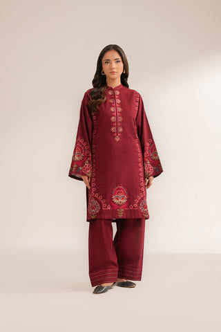 2 Piece Slub Khaddar Embroidered Suit (CS0295)