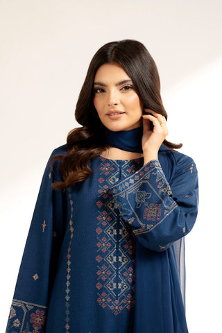 3 Piece Lawn Karandi Embroidered Suit (CS0296)