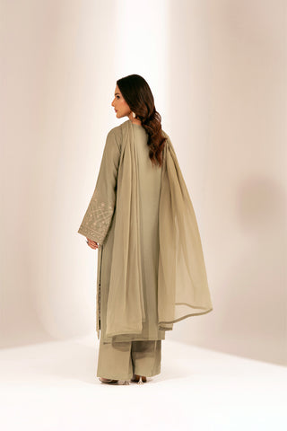 3 Piece Lawn Karandi Embroidered Suit (CS0297)